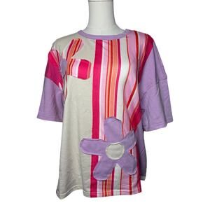 Boutique Y2K Inspired Floral Oversized Spring Shirt - SMALL - SO SOFT!